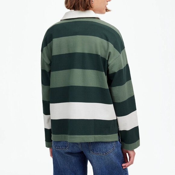 Madewell Hannah Rugby Long-Sleeve Polo Shirt - Picture 5 of 8